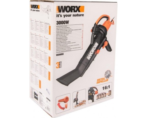 Воздуходувка-пылесос электрическая WORX WG505E