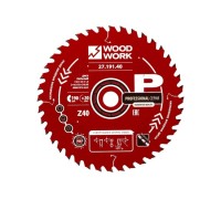 Пильный диск по дереву WOODWORK 190x1,8/1,2x20 Z=40 A=15 27.191.40