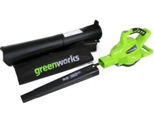 Воздуходувка-пылесос аккумуляторная GREENWORKS GD40BVK3 (24227UE) [24227UE]