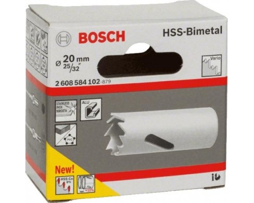 Коронка биметаллическая BOSCH STANDARD CO8% 20 ММ [2608584102]