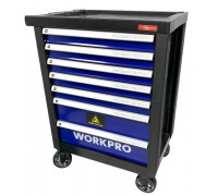 Тележка инструментальная WORKPRO WP285002A 7 ящиков с 12 ложементами