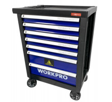 Тележка инструментальная WORKPRO WP285002A 7 ящиков с 12 ложементами