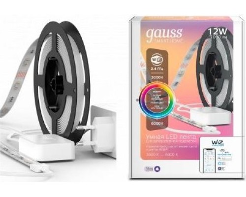 Лента светодиодная GAUSS Smart home 16w 1400lm 3000-6000к 100-240v ip20 5м rgbw [5020122]