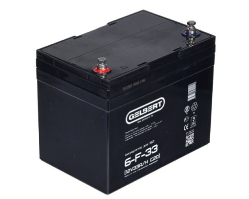 Аккумулятор GELBERT 6-F-33 12V 33A/H C20 для ИБП