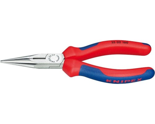 Круглогубцы с плоскими губками и режущими кромками KNIPEX 2502160 160 мм [KN-2502160]