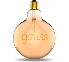 Лампа светодиодная GAUSS G125 filament 2,5w 200lm 2000к е27 golden led [175802003]