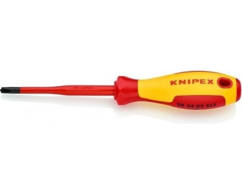 Отвертка крестовая диэлектрическая KNIPEX KN-982402SLS 1000 V, PlusMinus PH2 Отвертка крестовая диэлектрическая KNIPEX KN-982402SLS 1000 V, PlusMinus PH2