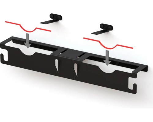 Держатель EMBODIMENT EMB-USM-DBS-B для двух УШМ до 125мм, настенный, черный