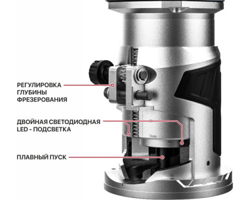 Фрезер аккумуляторный P.I.T. PER20H-6A Solo купить с доставкой и официальной гарантией