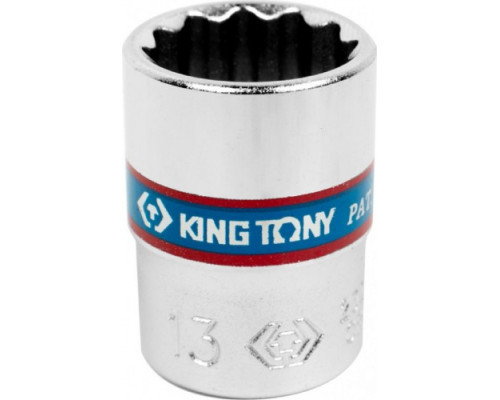 Головка двенадцатигранная 1/4" KING TONY 233013M 13 мм