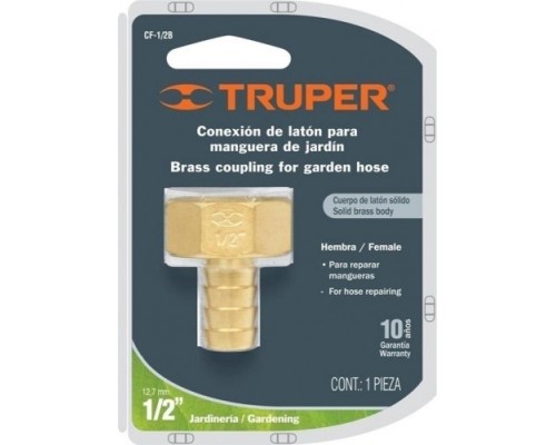 Комплект штуцеров латунных TRUPER CFM-1/2B 1/2 Комплект штуцеров латунных TRUPER CFM-1/2B 1/2