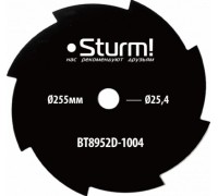 Нож стальной Sturm BT8952D-1004 для мотокосы (255х25.4х8 мм; 8 зубов)