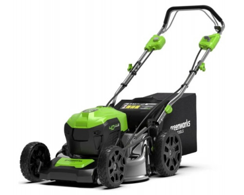 Газонокосилка аккумуляторная GREENWORKS GD40LM46SP 40V, самоходная, б/щ, АКБ 8Ач и ЗУ 2506807UH купить с доставкой и официальной гарантией