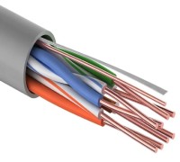 Кабель Proconnect CCA, U/UTP, CAT 5e, PVC 4PR, 24AWG внутренний, серый, 305м light 01-0043-2