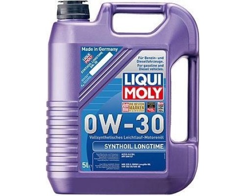 Масло моторное LIQUI-MOLY SAE 0W30 Synthoil Longtime 5 л 8977 синтетическое [8977]