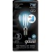 Лампа светодиодная GAUSS Шар filament шар 7w 580lm 4100к е14 шаг. диммирование [105801207-S]