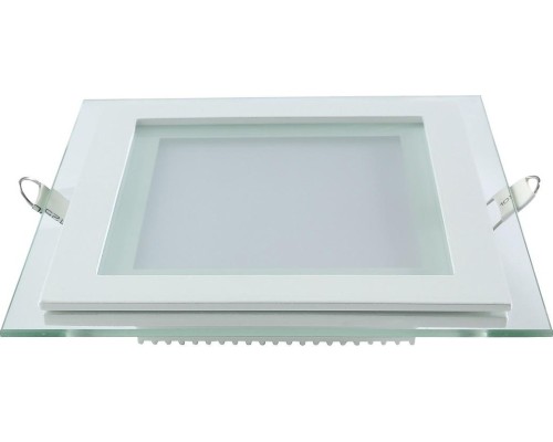 Потолочный светодиодный светильник GAUSS Glass квадрат 6w 490lm 4000k с дек стеклом led [948111206]