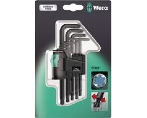 Набор ключей TORX WERA 967 PKL/9 SB TORX® 9 предметов WE-073598 [WE-073598]