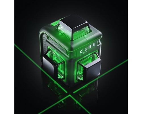 Лазерный уровень CUBE 3-360 GREEN ADA PROFESSIONAL EDITION + Штатив-штанга элевационный + Cosmo 50 [А00677]