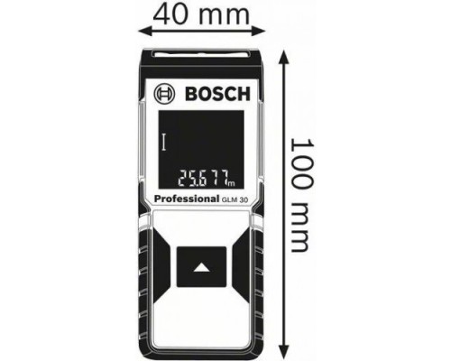 Лазерный дальномер BOSCH GLM 30 [0601072500] 2x1,5B LR03 (AAA), чехол