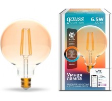 Лампа светодиодная GAUSS Smart home filament g95 6,5w 720lm 2000-5500к e27 [1340112]