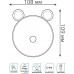 Светильник ночник настольный GAUSS Qplus GTL702 5V Li-ion 1200mA голубой диммируемый [NN7026]