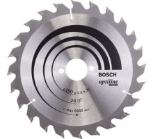 Пильный диск по дереву BOSCH Standard 190Х30 24T OPTILINE WOOD [2608640615]