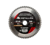 Пильный диск по дереву METALLICA Ultra 216x30 мм 56 зуб, Т=1,8 мм ТОНКИЙ поперечн 903506