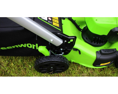 Газонокосилка аккумуляторная GREENWORKS GD40LM48SP 40V, самоходная, б/щ, АКБ 8Ач и ЗУ 2517407UH купить с доставкой и официальной гарантией