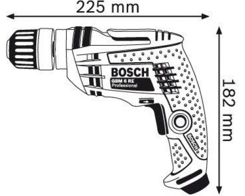 Дрель безударная сетевая BOSCH GBM 6 RE односкоростная [0601145668] Распродажа