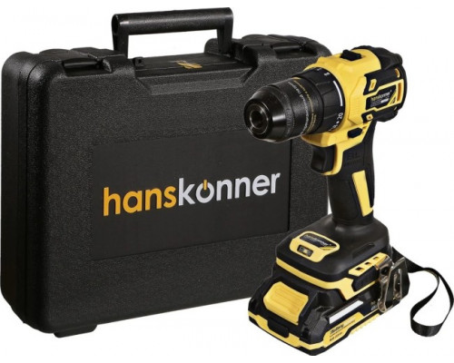 Дрель-шуруповерт аккумуляторная HANSKONNER HCD2065C