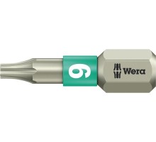 Бита для заворачивания, нержавеющая сталь WERA 3867/1 TS TX9, 25 мм WE-071031 [WE-071031]