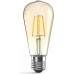 Лампа светодиодная GAUSS ST64 filament 6w 620lm 2400к е27 golden диммируемая led [102802006-D]