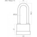 Замок навесной НОРА-М ЗНВ-700дд-75 всепогодный с длинной дужкой 