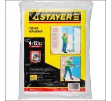 Защитная пленка STAYER MASTER укрывочная, hdpe, 12 мкм, 4х12,5 м [1225-15-12]