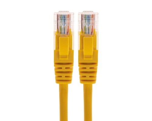 Патч-корд REXANT 02-0105-03 U/UTP, CAT 5e, RJ45-RJ45, 26AWG, LSZH, желтый 0,3м