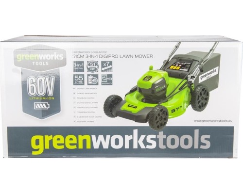 Газонокосилка аккумуляторная GREENWORKS GD60LM51SPK4 самоходная, бесщеточная [2514307UB]