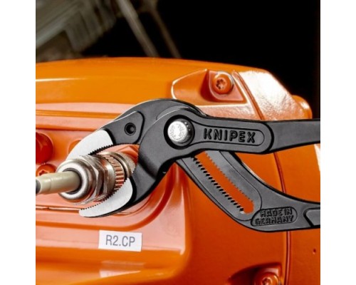 Клещи переставные KNIPEX KN-8101250SB трубные, зев 25-80 мм