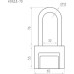 Замок навесной НОРА-М ЗН-408ДД с длинной дужкой 