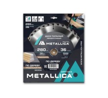 Пильный диск по дереву METALLICA Optima 280x30 мм 36 зубов, Т=3,0 мм прод/поперечн [902936]