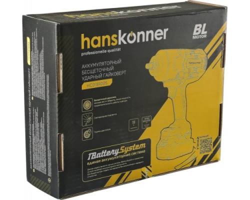 Гайковерт аккумуляторный HANSKONNER HCD18100S без АКБ и ЗУ