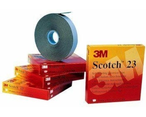 Изолента самослипающаяся резиновая 3M Scotch® 23 19 мм х 9,1 м [7000007286]