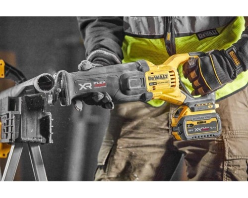 Пила сабельная аккумуляторная DeWALT DCS 386 NT FLEXVOLT, бесщеточная, без АКБ и З/У [DCS386NT-XJ]