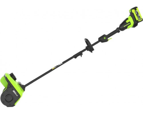 Снегоуборщик (электролопата) аккумуляторный GREENWORKS 2603107UG 40V, 30 см, бесщеточный, с 1хАКБ 5 Ач и ЗУ купить с доставкой и официальной гарантией