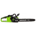 Пила цепная аккумуляторная GREENWORKS GD40CS18 40V, 40 см, б/щ, до 1,8 квт, АКБ 8Ач и ЗУ 2005807UH купить с доставкой и официальной гарантией
