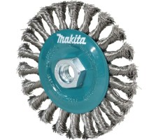 Щетка обдирочная для УШМ MAKITA D-77540 d125 мм, толщ. проволоки 0,5 мм, толстые пучки, не