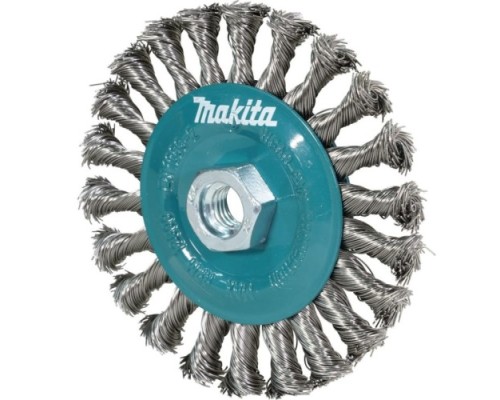 Щетка обдирочная для УШМ MAKITA D-77540 d125 мм, толщ. проволоки 0,5 мм, толстые пучки, не