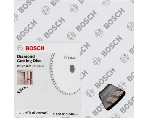 Алмазный диск универсальный BOSCH 125х22.2 мм ECO for Universal Turbo [2608615046]