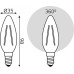 Лампа светодиодная GAUSS Свеча filament 11w 830lm 4100к е14 led [103801211]