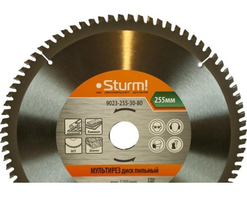 Пильный диск универсальный STURM 9023-255-30-80 255x30x80 зубьев